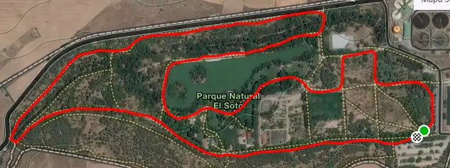 Circuito para correr en Móstoles. Vuelta de 400 metros